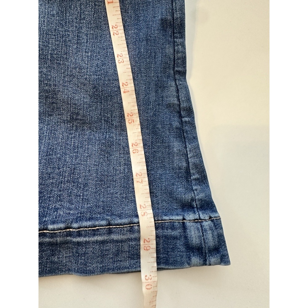American Eagle Hi-Rise Next Level Flare Jeans Women Size 16 Long Blue Stretch - Picture 7 of 8
